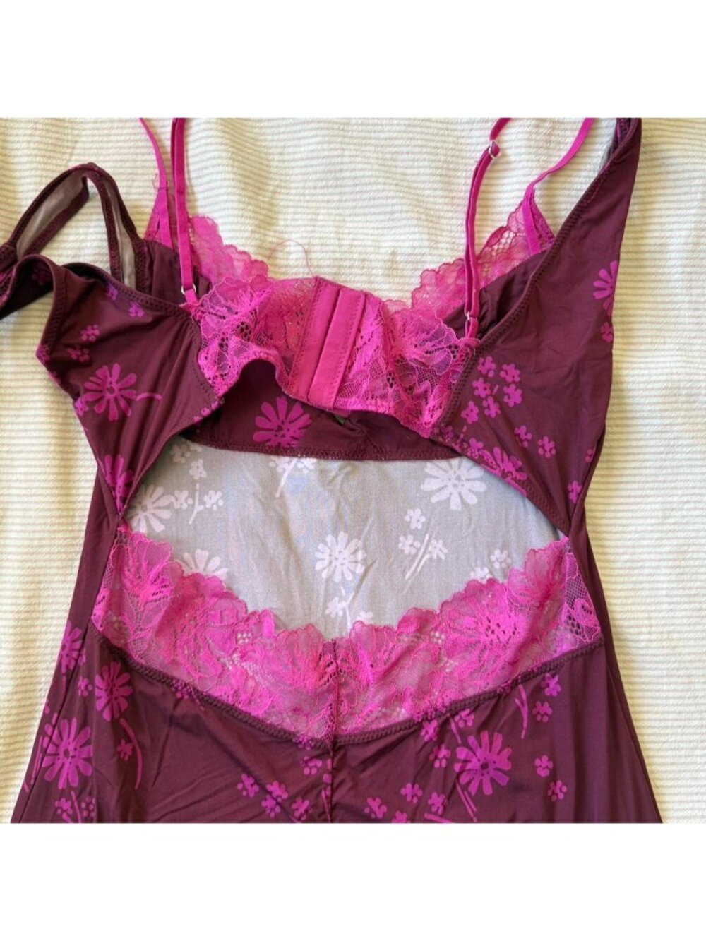Free People Slip Dress Pink XS Party Crasher Midi... - Picture 3 of 5